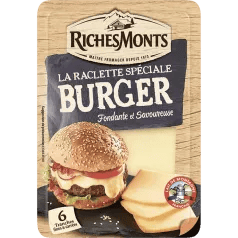 Photo du produit Tranches de raclette spéciales Burger