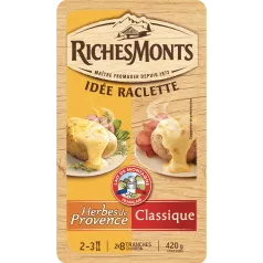 Duo de Raclettes Classique et Herbes de Provence RichesMonts - 420g