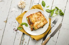 Lasagnes végétales au fromage râpé de raclette RichesMonts