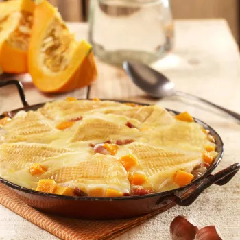 Tartiflette RichesMonts Potiron-Noisettes